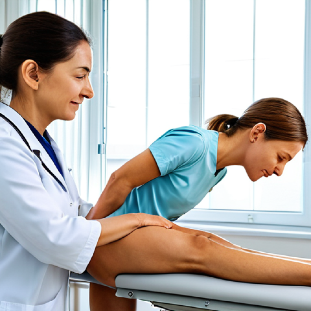 물리치료사의 고급 임상 기술 - Chronic Pain Management**

"A compassionate physiotherapist in a bright, modern clinic, gently guidi...