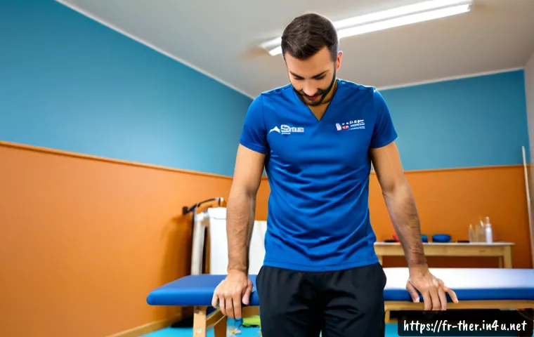 Home 17 물리치료사 도수치료 교육 후기 - Photorealistic French physiotherapy continuing-education workshop, a licensed physical therapist in ...